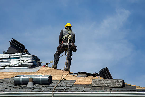 Professional Roof Installation technician working in Modesto, CA